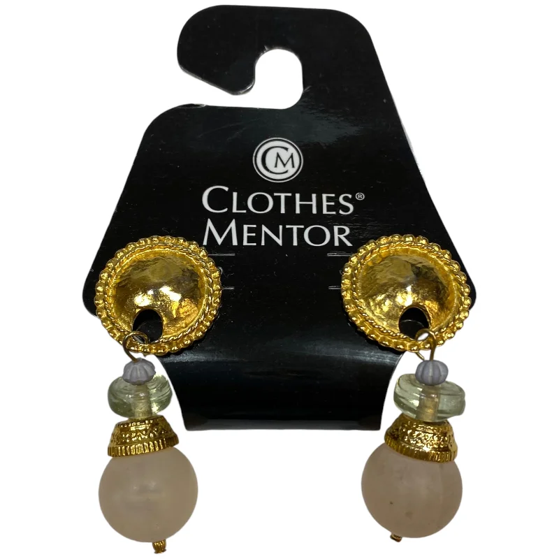 women's gold pendant earrings -Earrings Dangle/drop By Clothes Mentor