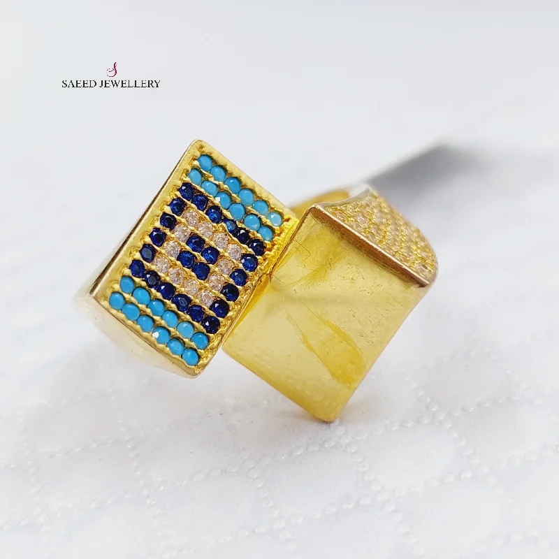 women's creative design rings -Colorful Fancy Ring