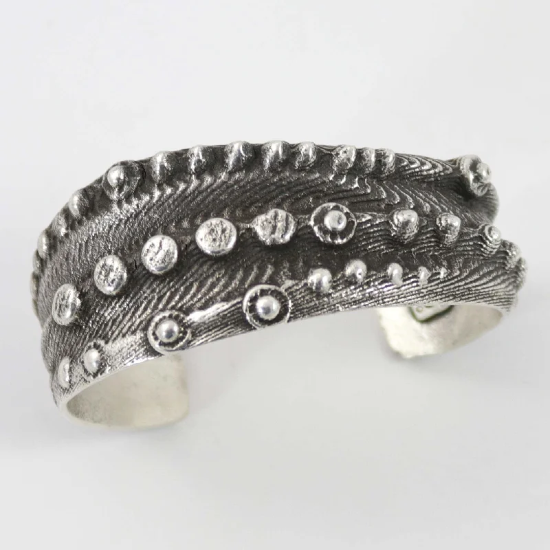 women's braided bangles -Cuttlebone Cast Cuff