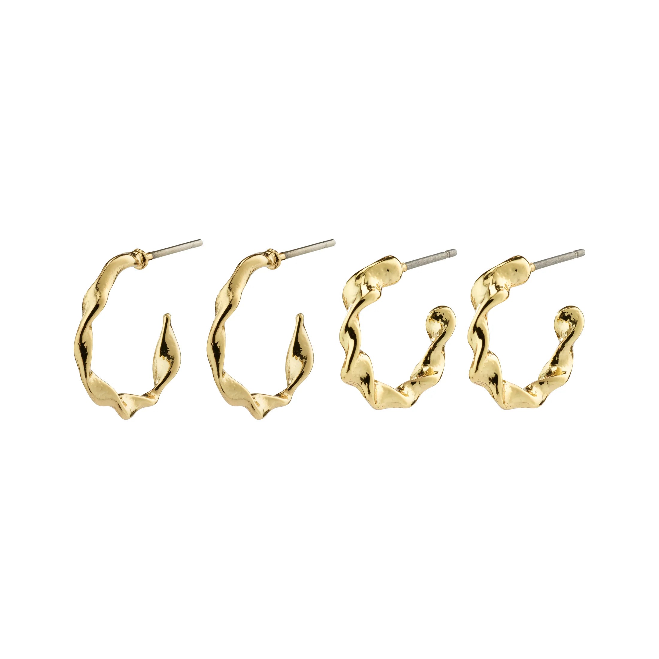 women's vintage earrings -Storm Gold Plated Earring Set