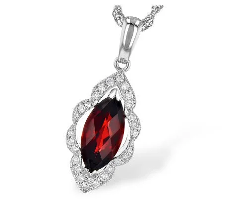 women's luxury necklaces -Garnet Necklace