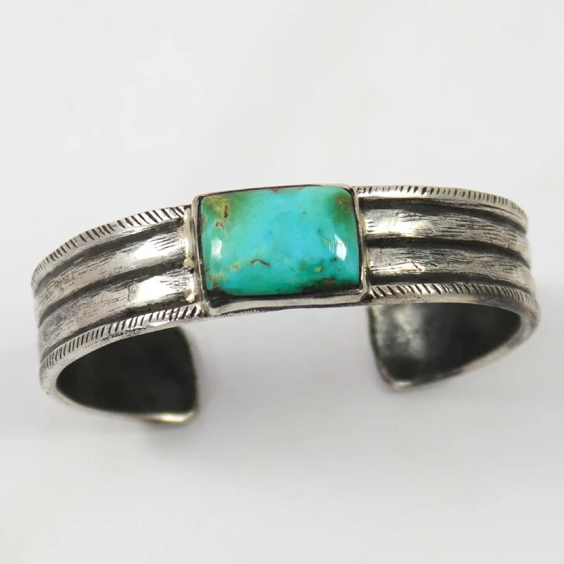 women's charm bracelets -Royston Turquoise Cuff