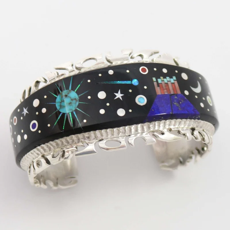 women's leather cuff bracelets -Night Sky Cuff