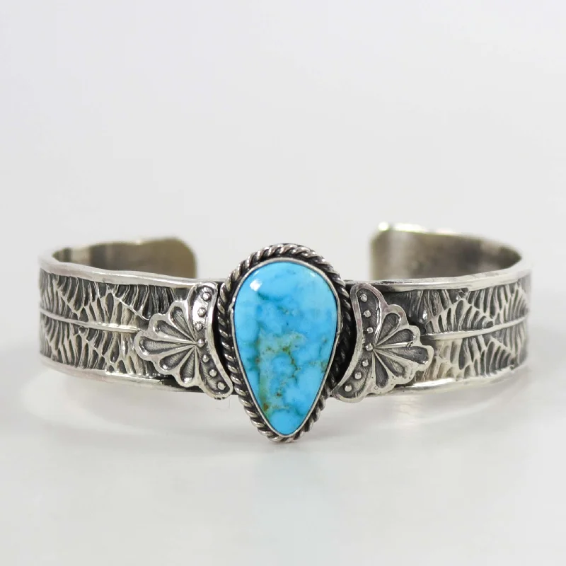 women's cuff bangles -Kingman Turquoise Cuff