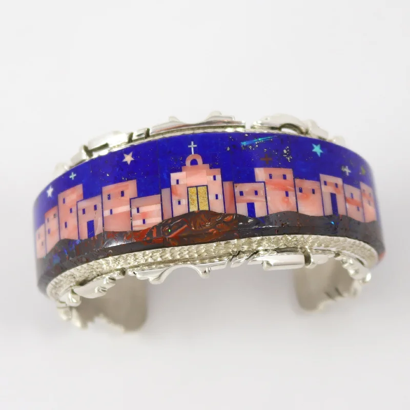 women's elegant bangles -Pueblo Night Scene Cuff