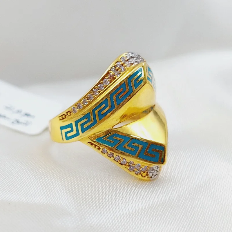 women's wedding sets with diamonds -Enamel Ring