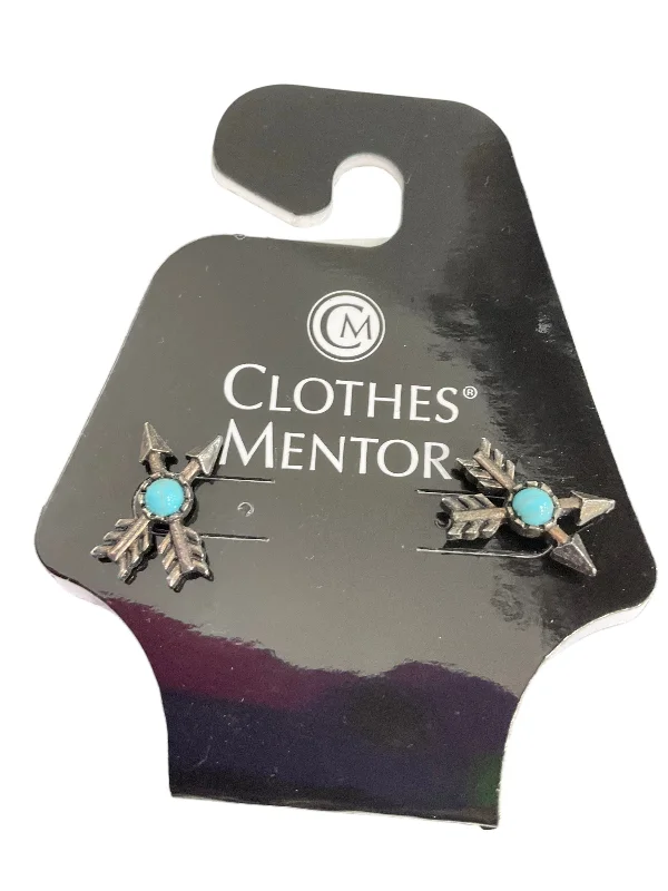 women's silver earrings -Earrings Stud By Clothes Mentor