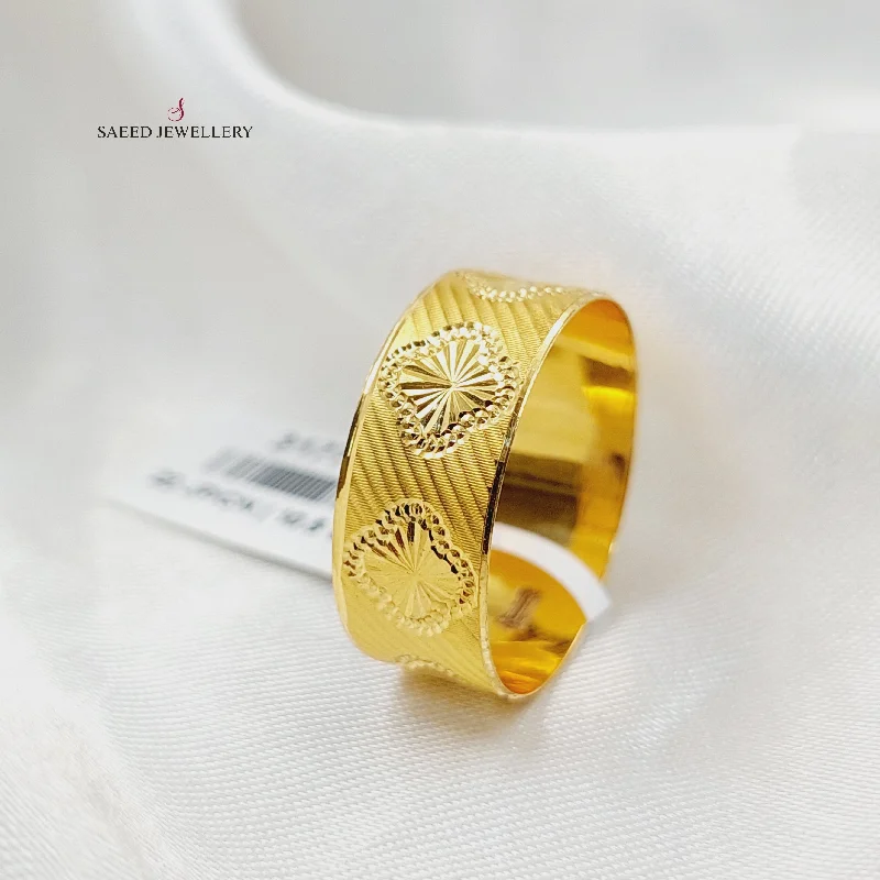 women's minimal rings -Rose CNC Wedding Ring