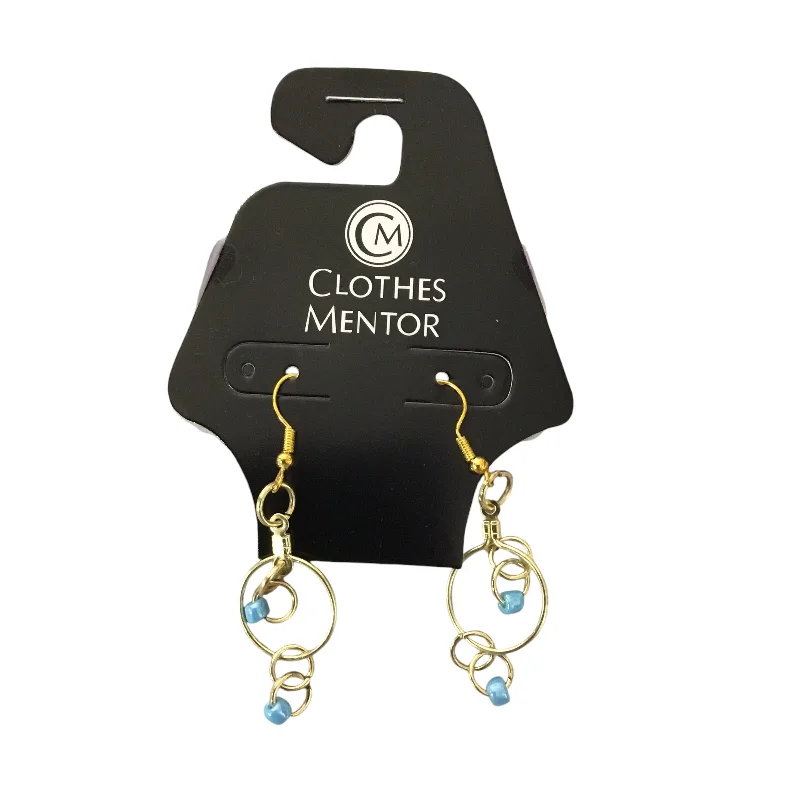 women's custom gold earrings -Earrings Dangle/drop By Clothes Mentor