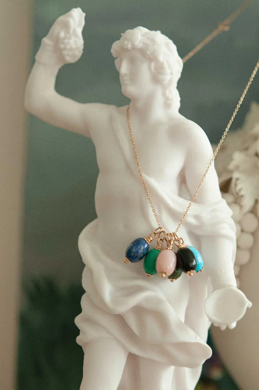 women's elegant necklaces -Pink Opal Adonis Charm