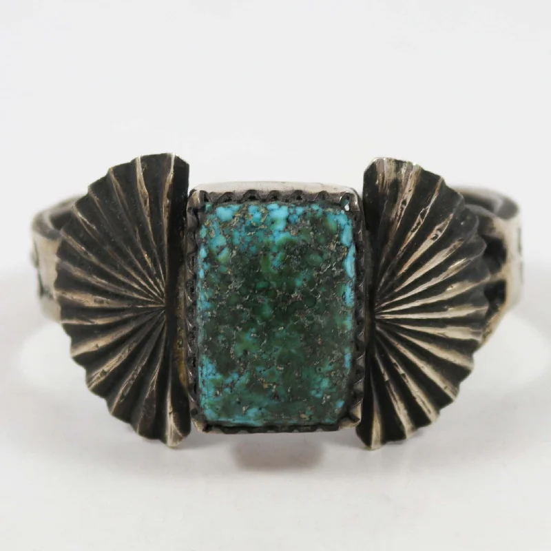 women's beaded bangles -Kingman Turquoise Cuff