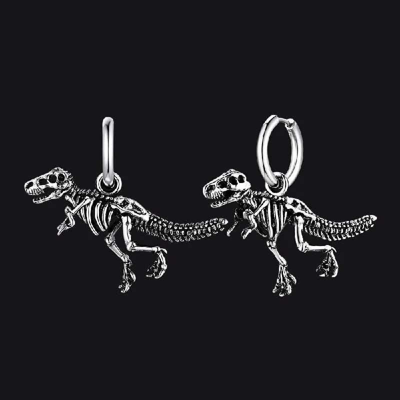 women's butterfly earrings -T-Rex Dinosaur Earrings Gift for Men Women