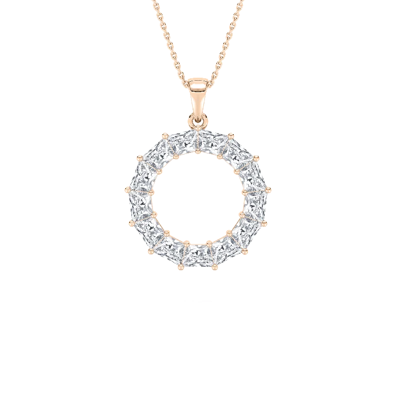 women's pendant necklaces -Looking Glass Circle Necklace