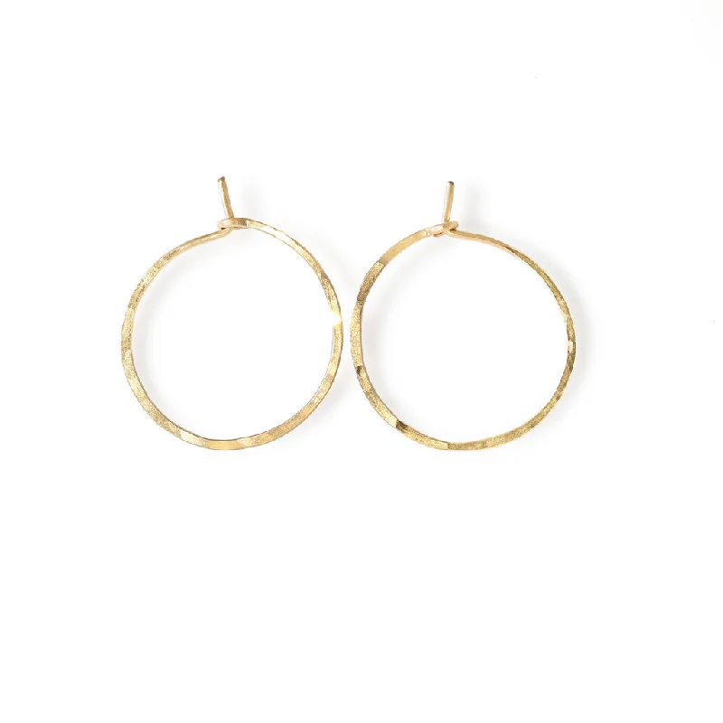 women's geometric drop earrings -1 Inch Endless Thin Hoop Earrings