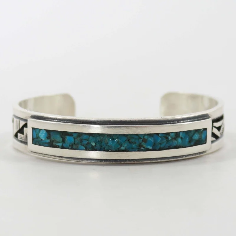 women's adjustable bangles -Sleeping Beauty Turquoise Cuff