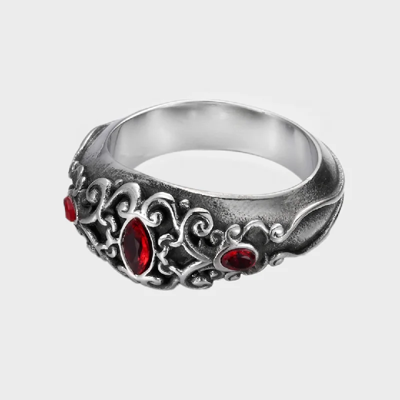 women's ruby rings -Chain to Memory - Ring