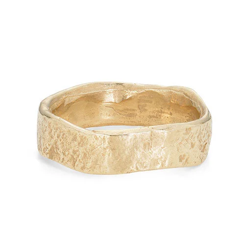 women's statement rings -Stone Wide Ring 9ct Gold