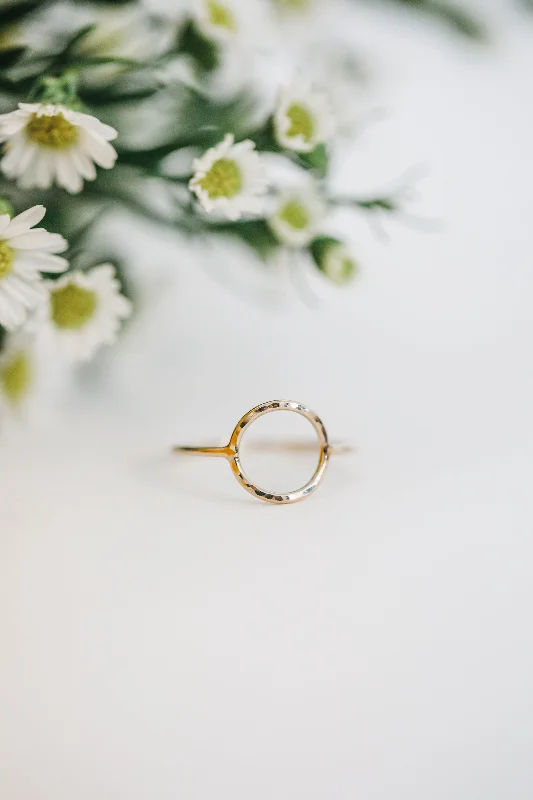 women's wedding set rings -revolve ring { 14K gold filled }