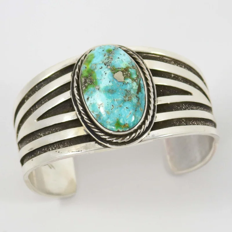 women's handmade bracelets -Sonoran Gold Turquoise Cuff