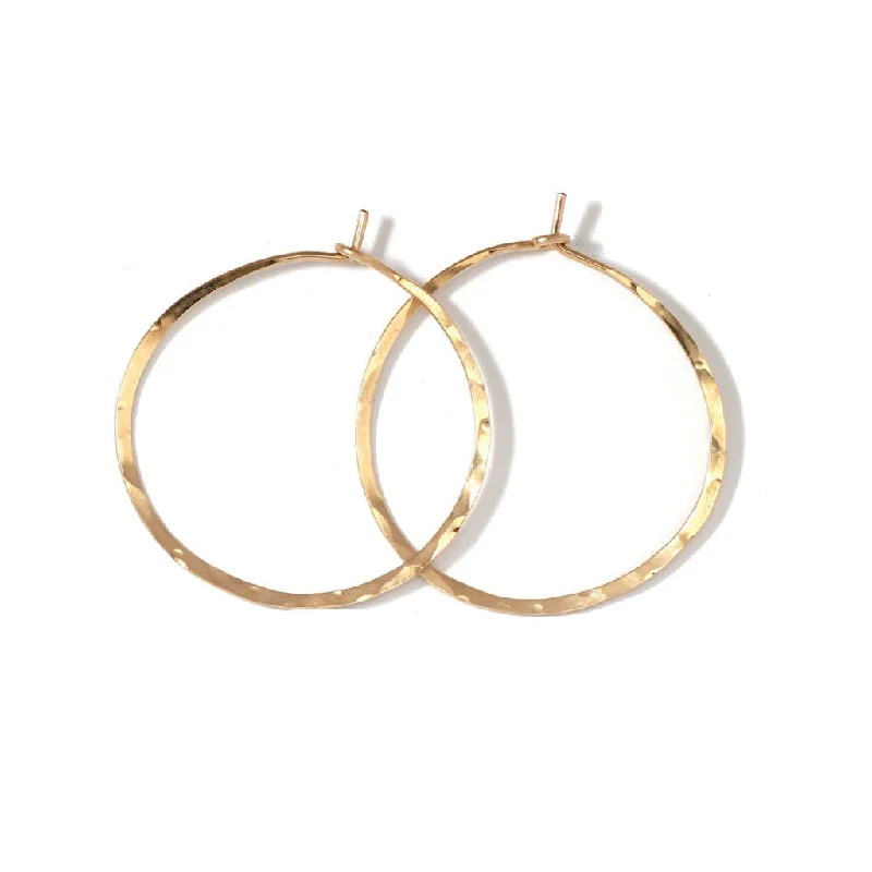 women's custom earrings -1.5 Inch Endless Thin Hoop Earrings