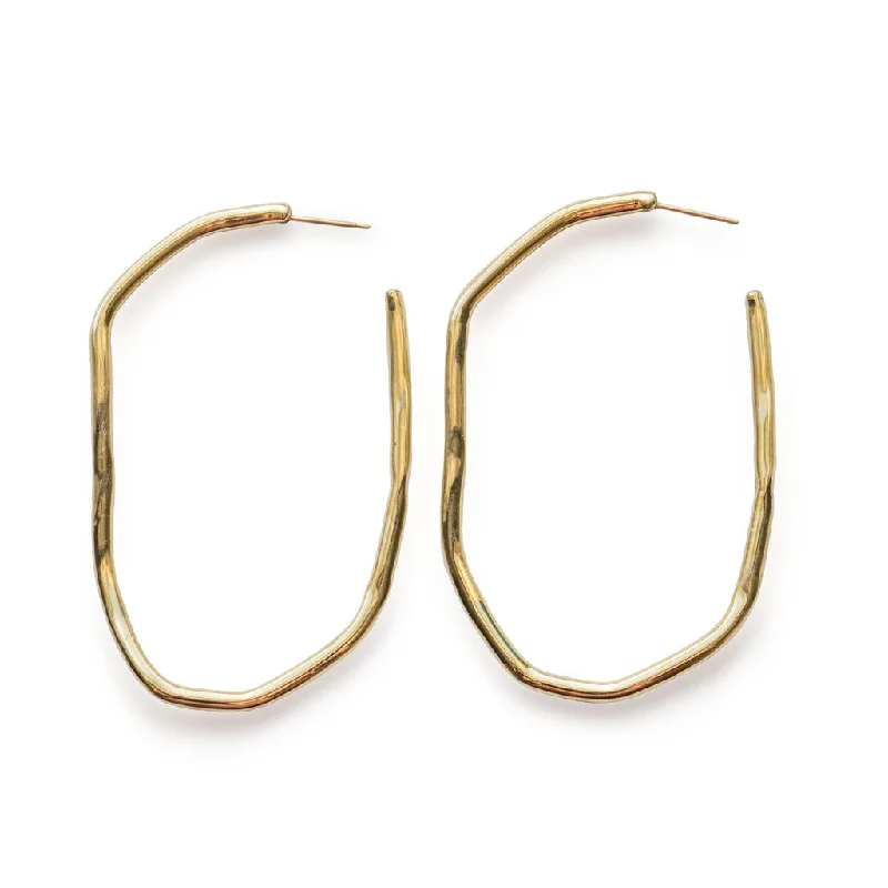 women's stud earrings -Alta Hoops