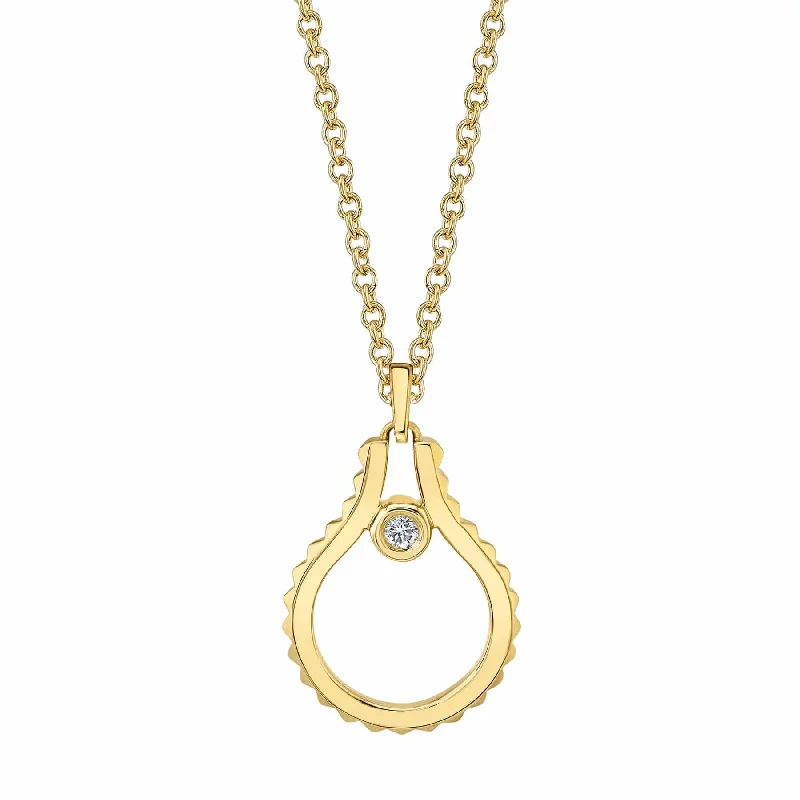 women's gold chain necklaces -Mini Signature MM Tetra Pendant