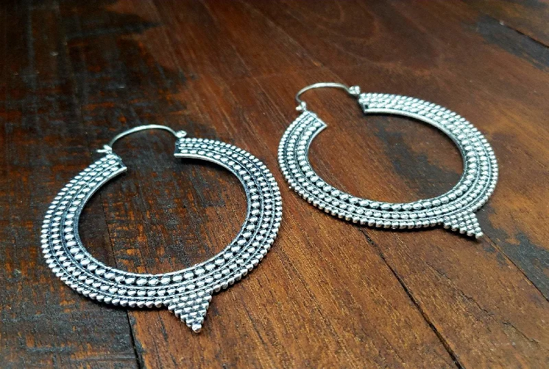 women's gemstone earrings -Kota Hoop Earrings