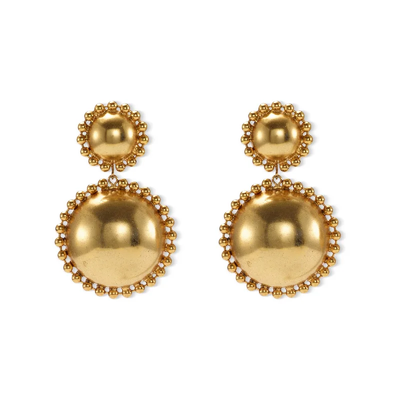 women's sophisticated earrings -Lucia Dome Earrings