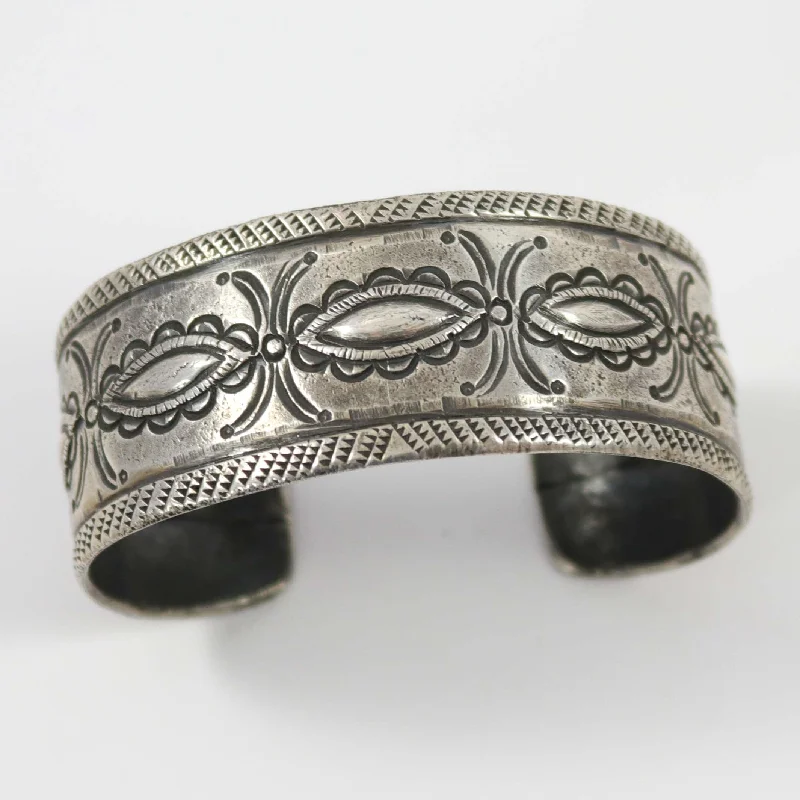 women's fitness bracelets -Coin Silver Cuff