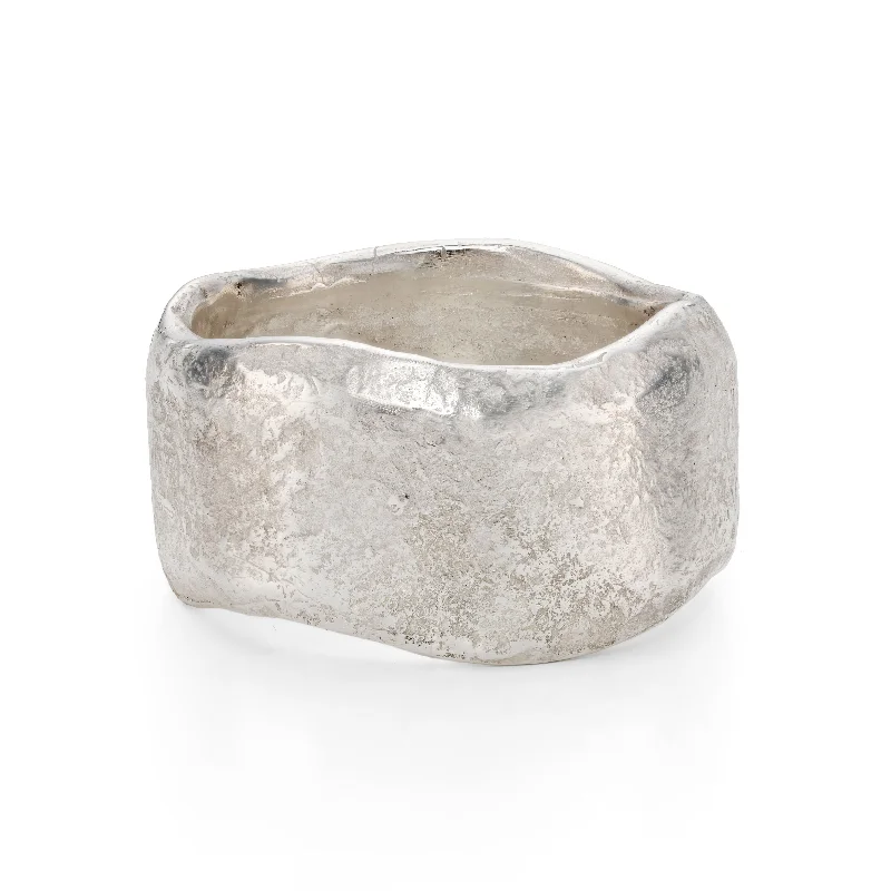 women's luxury wedding rings -Sculptural Rock Ring