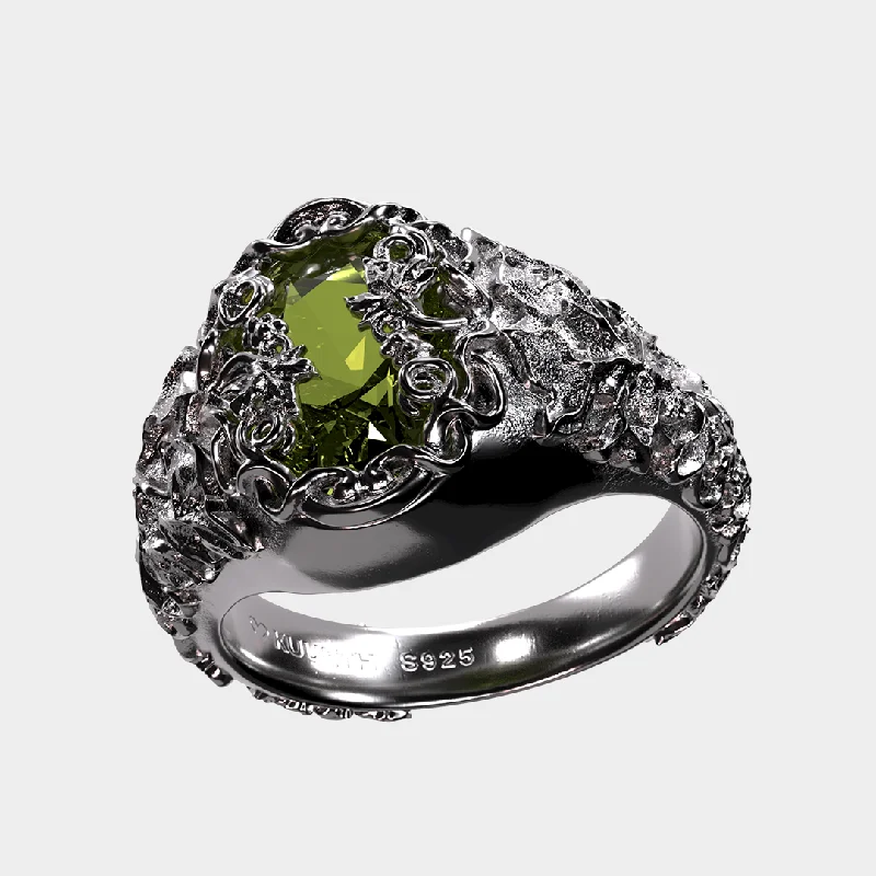 women's bridal rings -Guilty - Green Ring