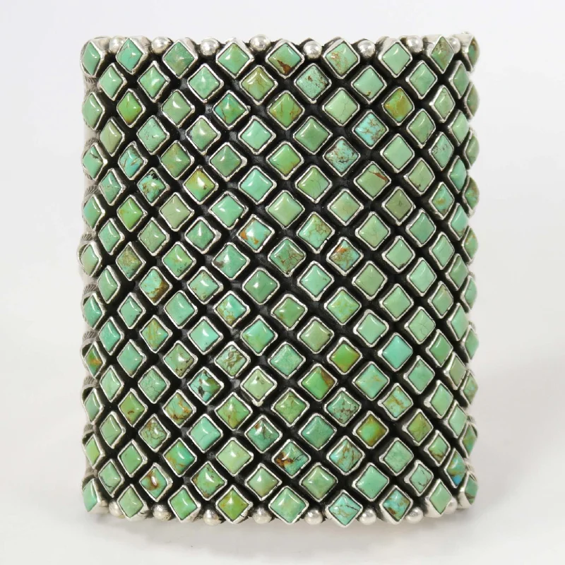 women's boho bracelets -Royston Turquoise Cuff