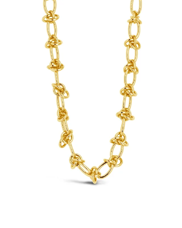 women's crystal necklaces -Zoya Chain Link Necklace