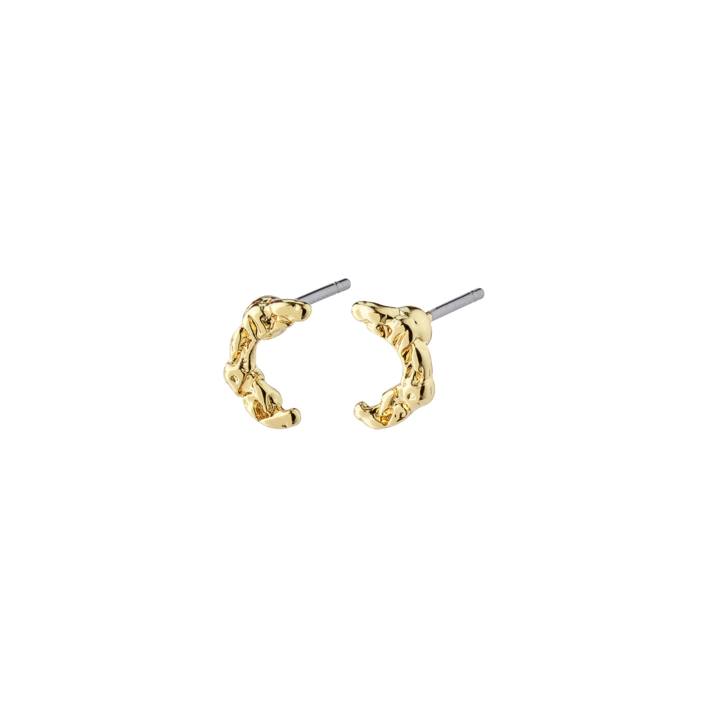 women's luxury gold earrings -Remy Gold Plated Studs