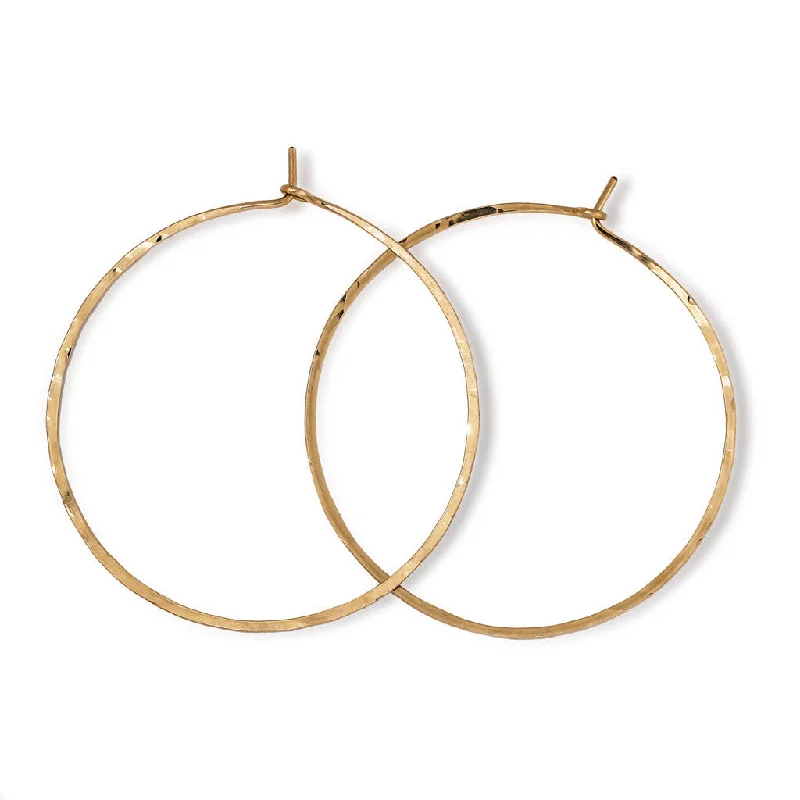 women's gold hoop earrings -2 Inch Endless Thin Hoop Earrings