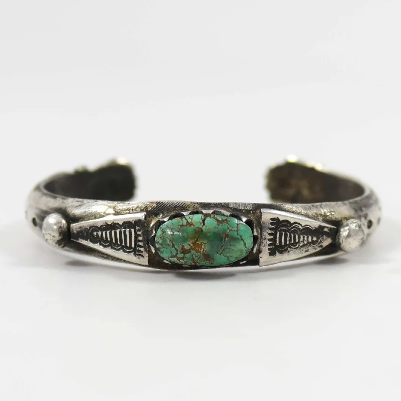 women's chic bangles -Royston Turquoise Cuff