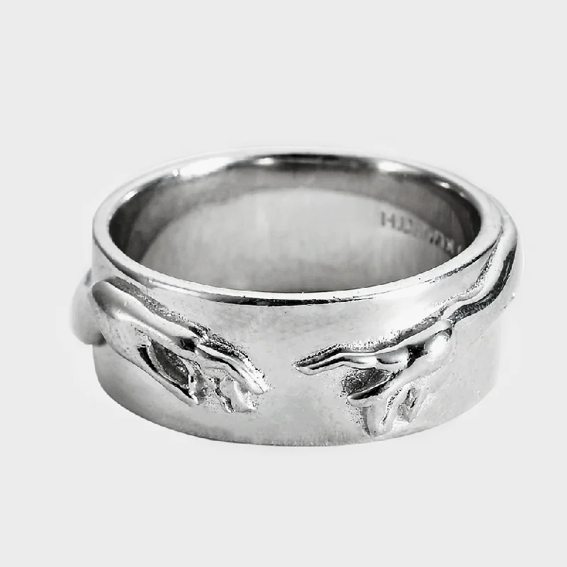 women's luxury rings -The creation of Adam - Ring V3