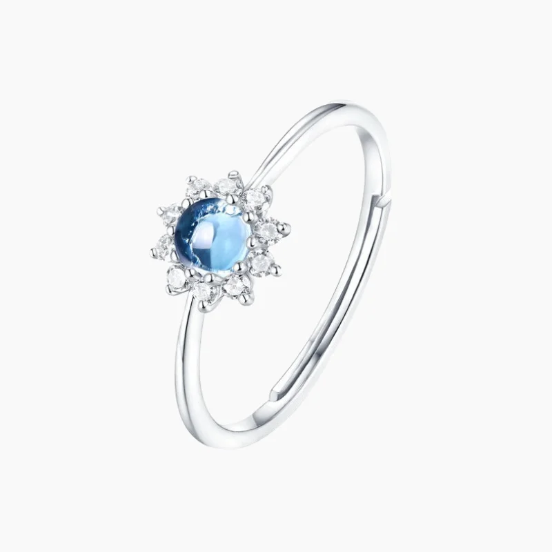 women's statement rings -Sunflower Opal Open Ring