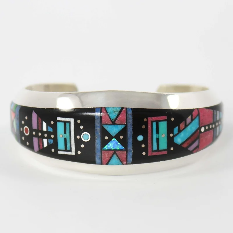 women's pearl bracelets -Inlay Cuff