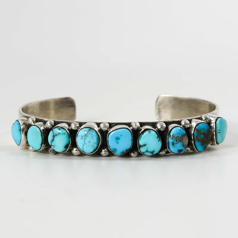 women's modern bangles -Kingman Turquoise Cuff