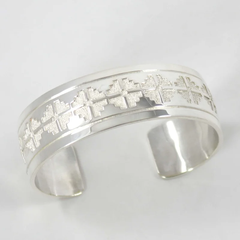 women's stacked bangles set -Silver Overlay Cuff