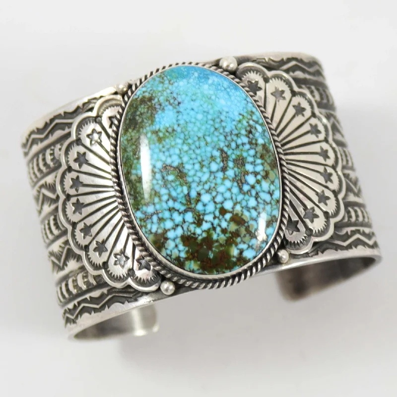 women's vintage bangles -Kingman Turquoise Cuff