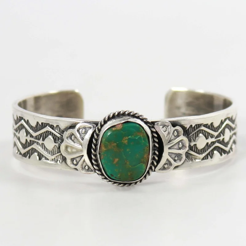 women's boho bracelets -Royston Turquoise Cuff