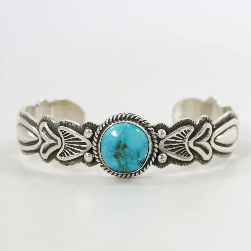 women's chunky bangles -Morenci Turquoise Cuff