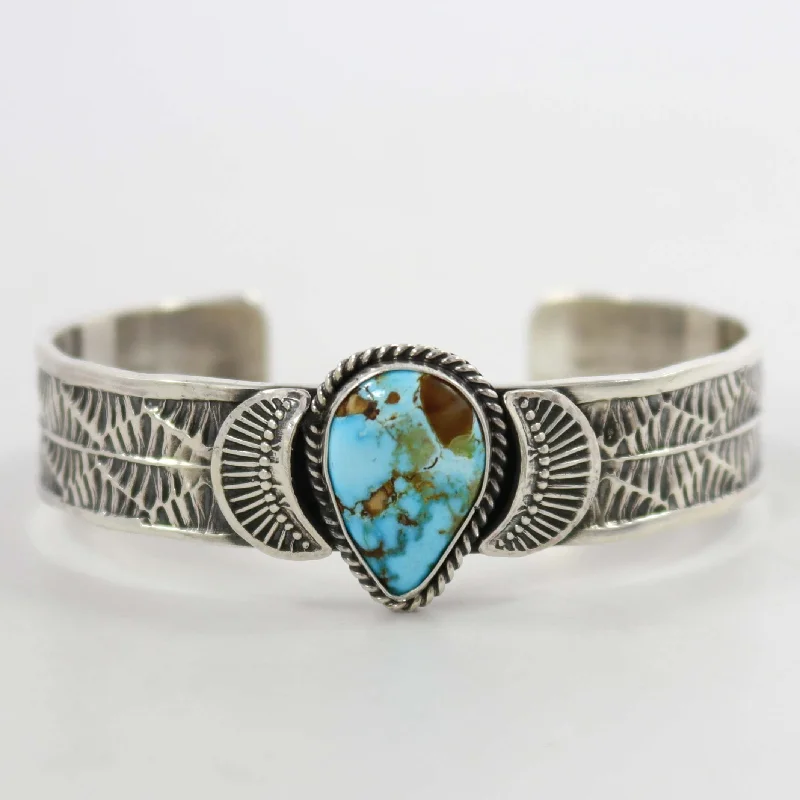 women's statement bracelets -Kingman Turquoise Cuff