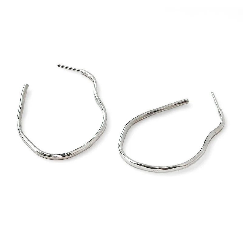 women's long dangling earrings -Maeve Thin Hoop Earrings