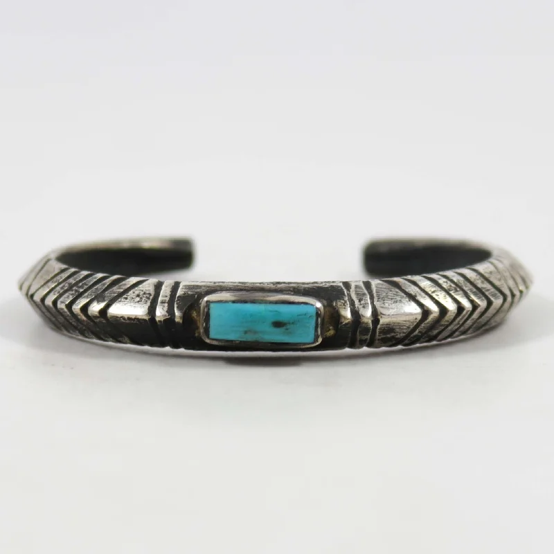 women's adjustable bangles -Turquoise Cuff