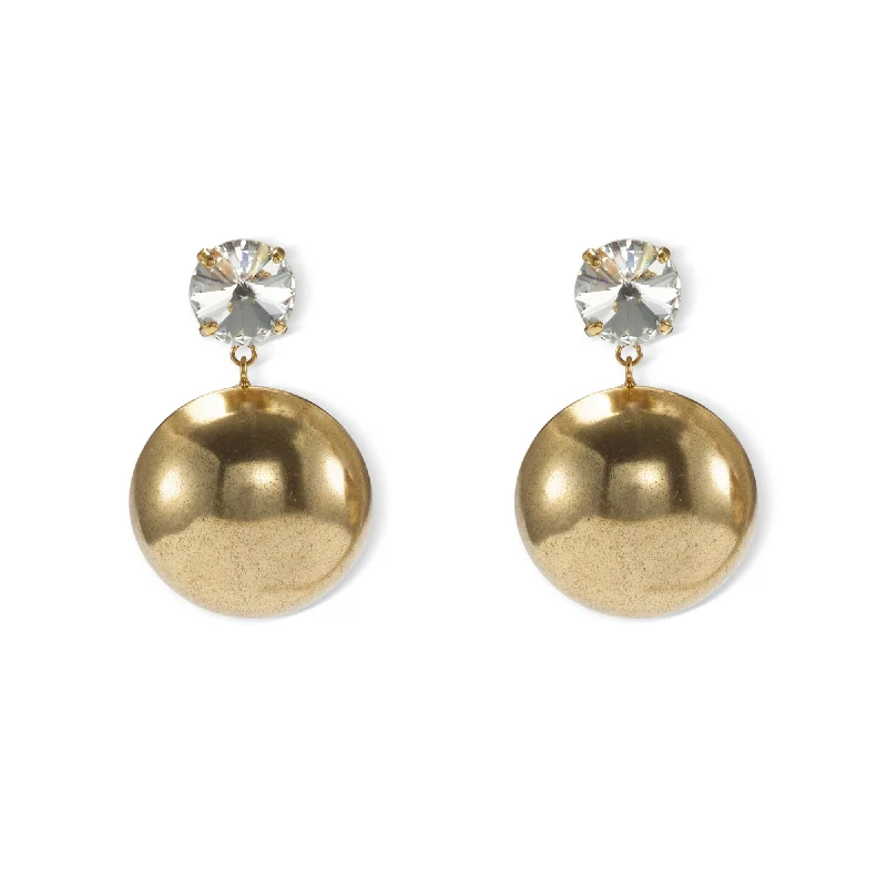 women's summer earrings -Crystal Dome Earrings