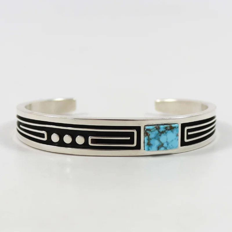 women's gemstone charm bracelets -Kingman Turquoise Cuff