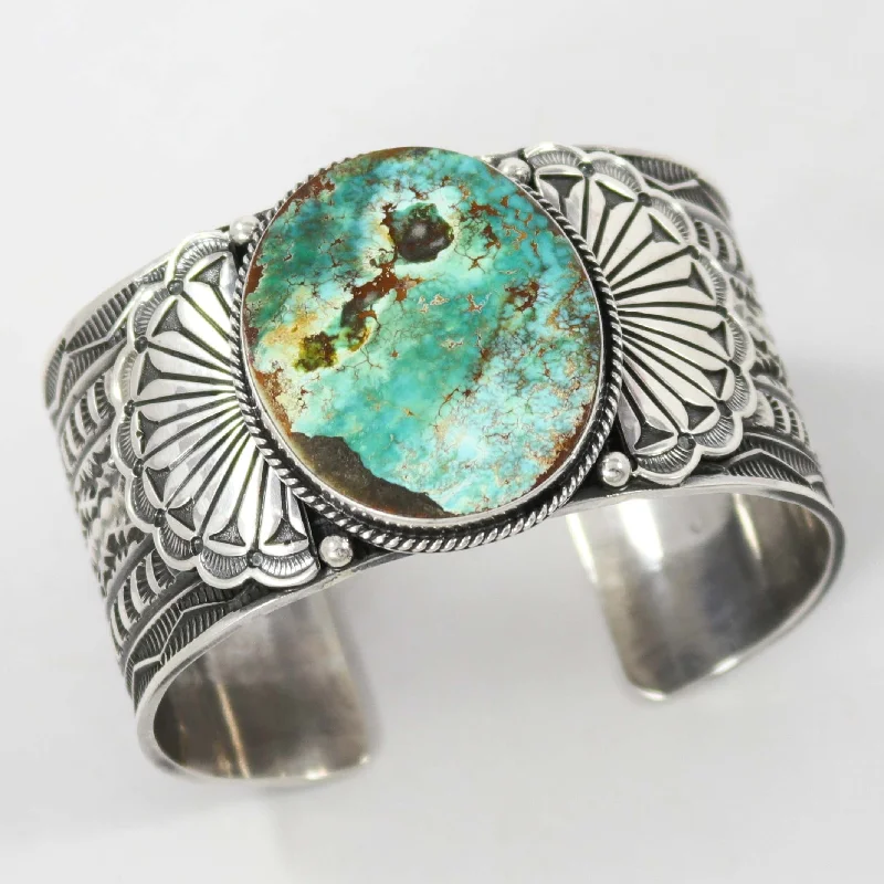 women's bangles for gift -Royston Turquoise Cuff